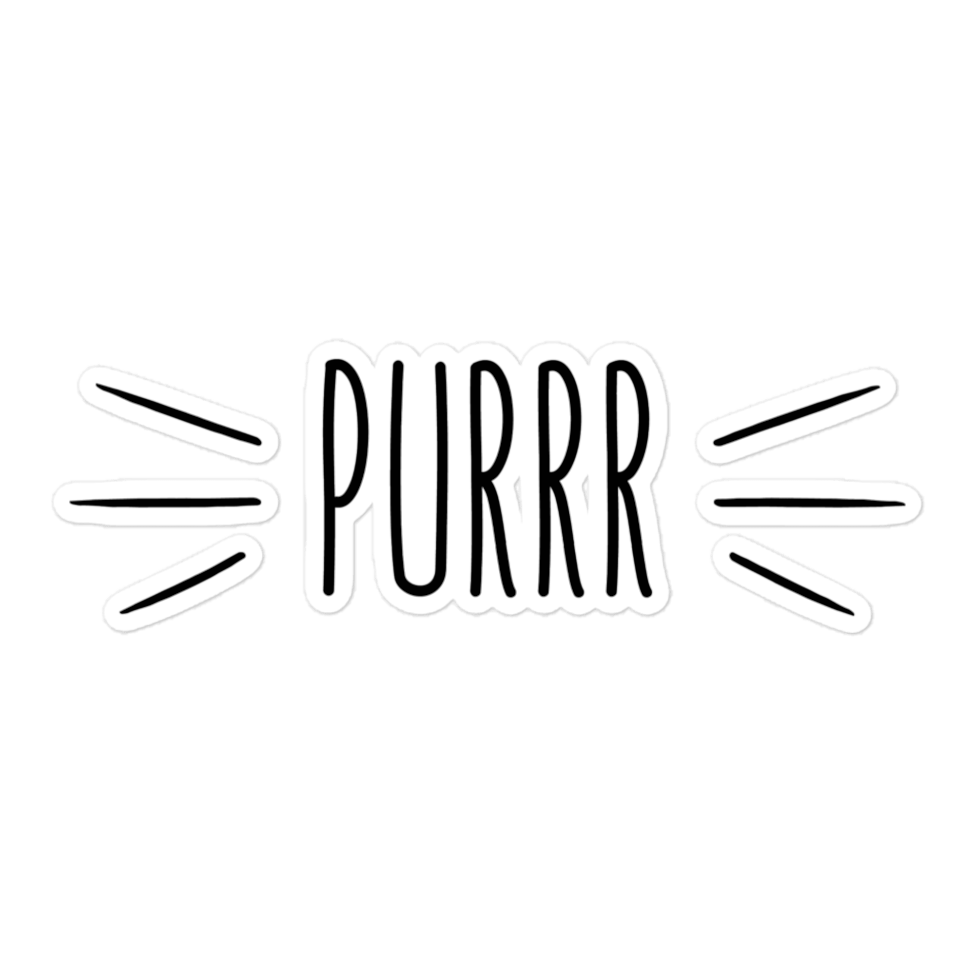 Purrr 5.5x5.5 Decorative Sticker