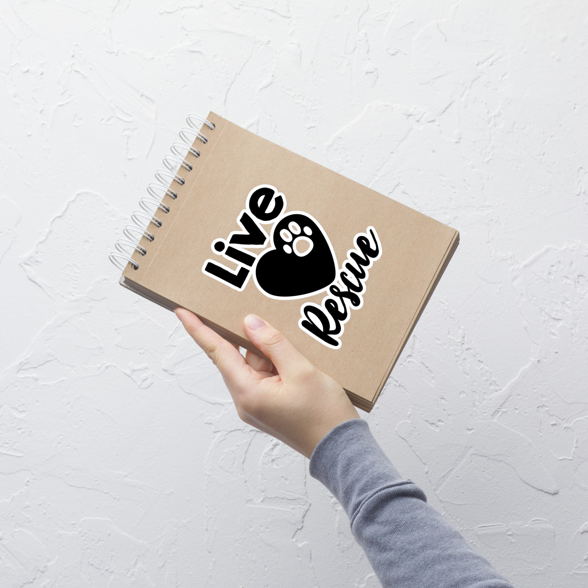 Live Love Rescue 5.5x5.5 Decorative Sticker