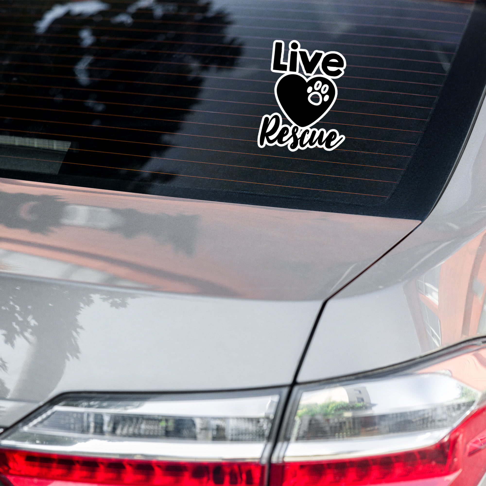 Live Love Rescue 5.5x5.5 Decorative Sticker