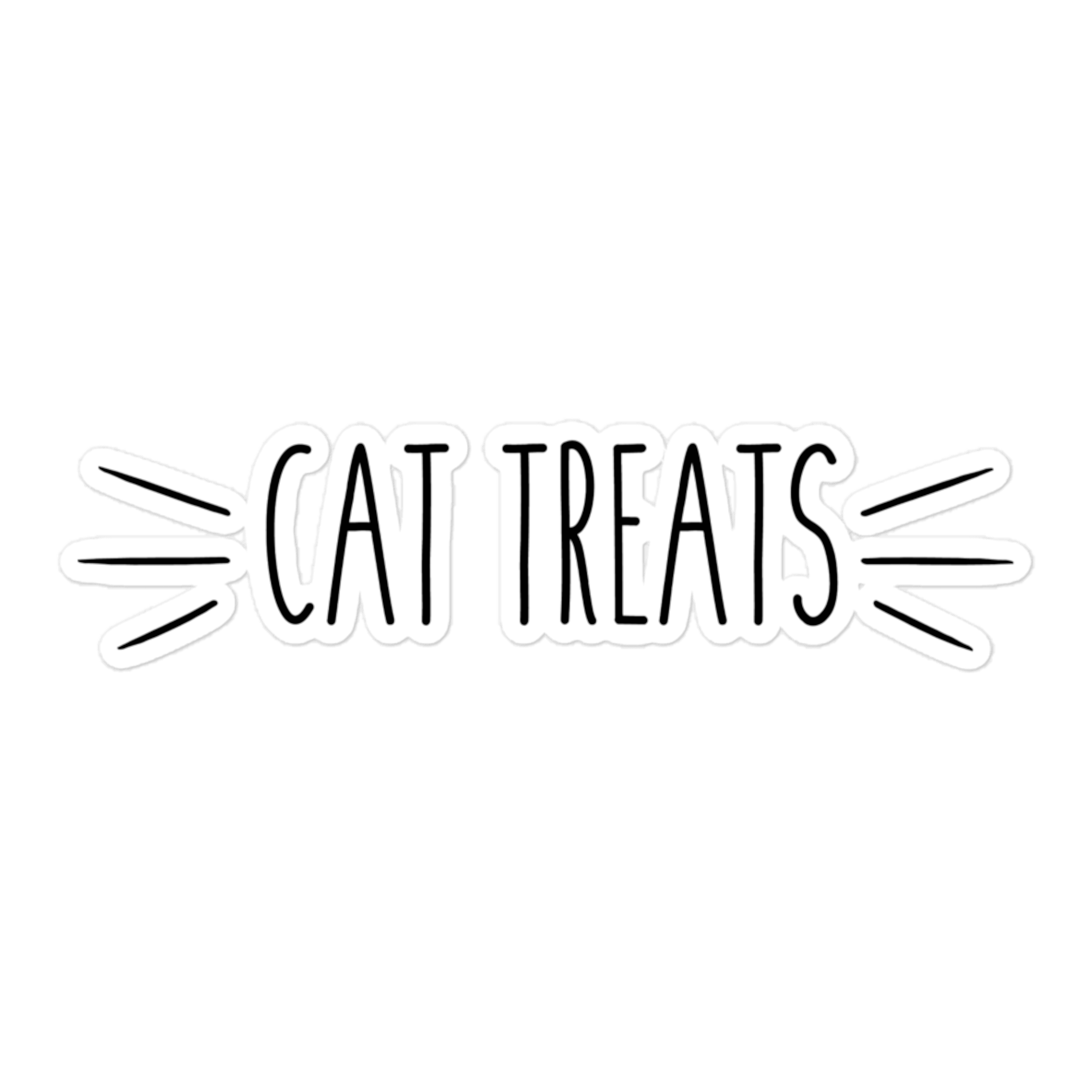 Cat Treats 5.5x5.5 Decorative Sticker