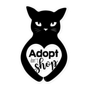 Adopt Don't Shop 5.5x5.5 Decorative Sticker