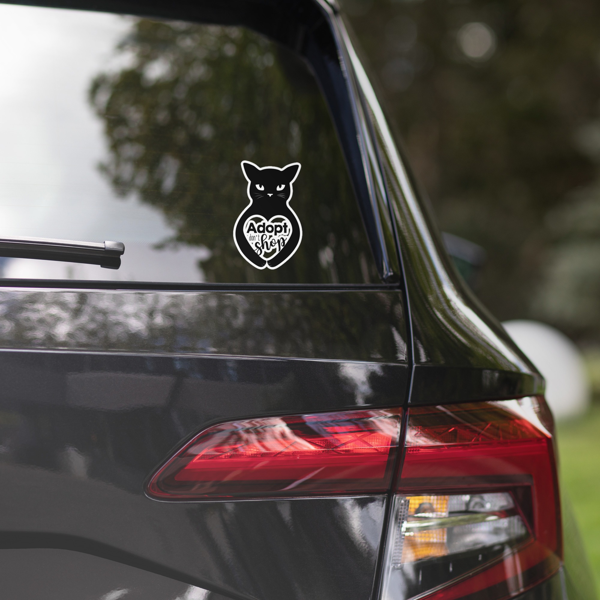 Adopt Don't Shop 5.5x5.5 Decorative Sticker