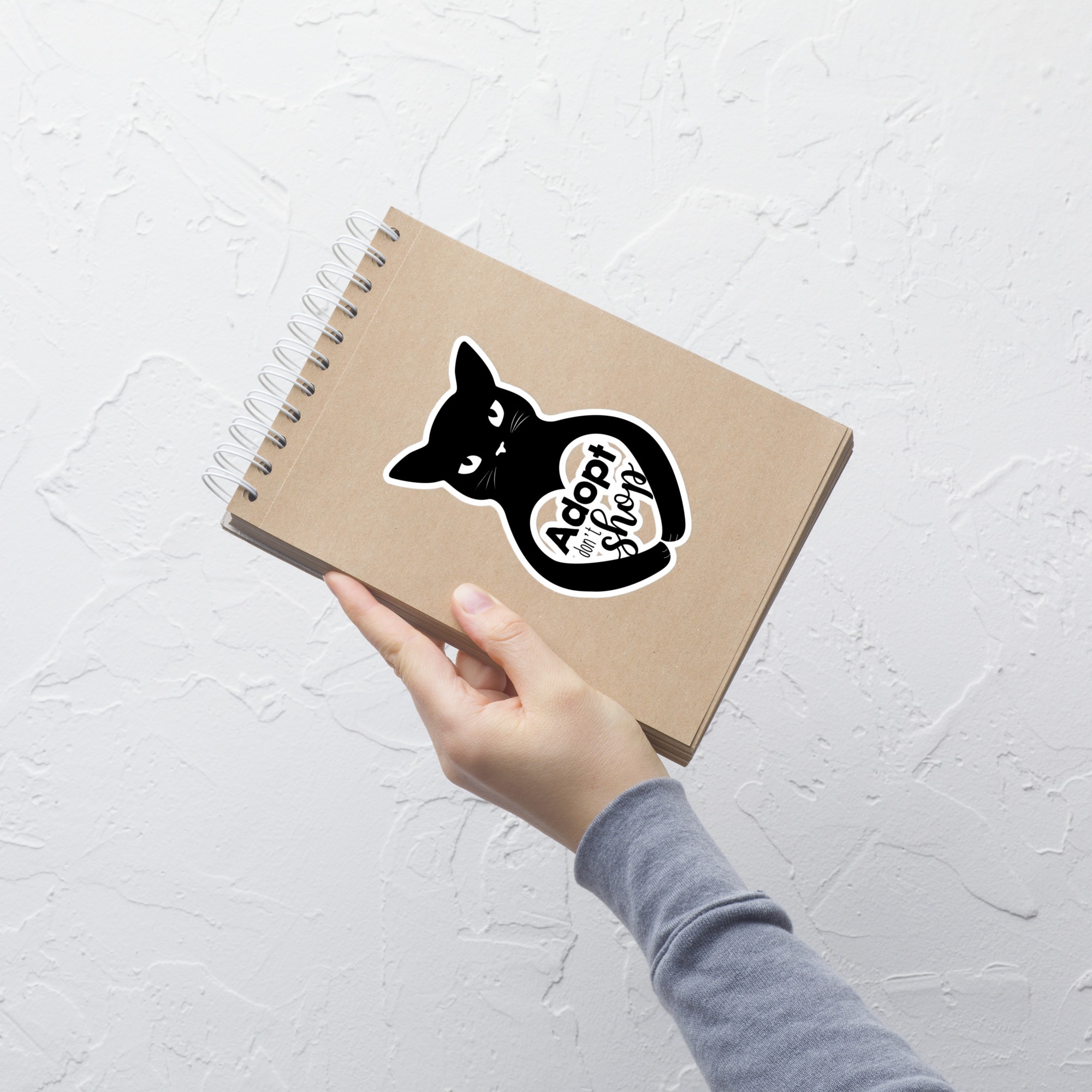 Adopt Don't Shop 5.5x5.5 Decorative Sticker