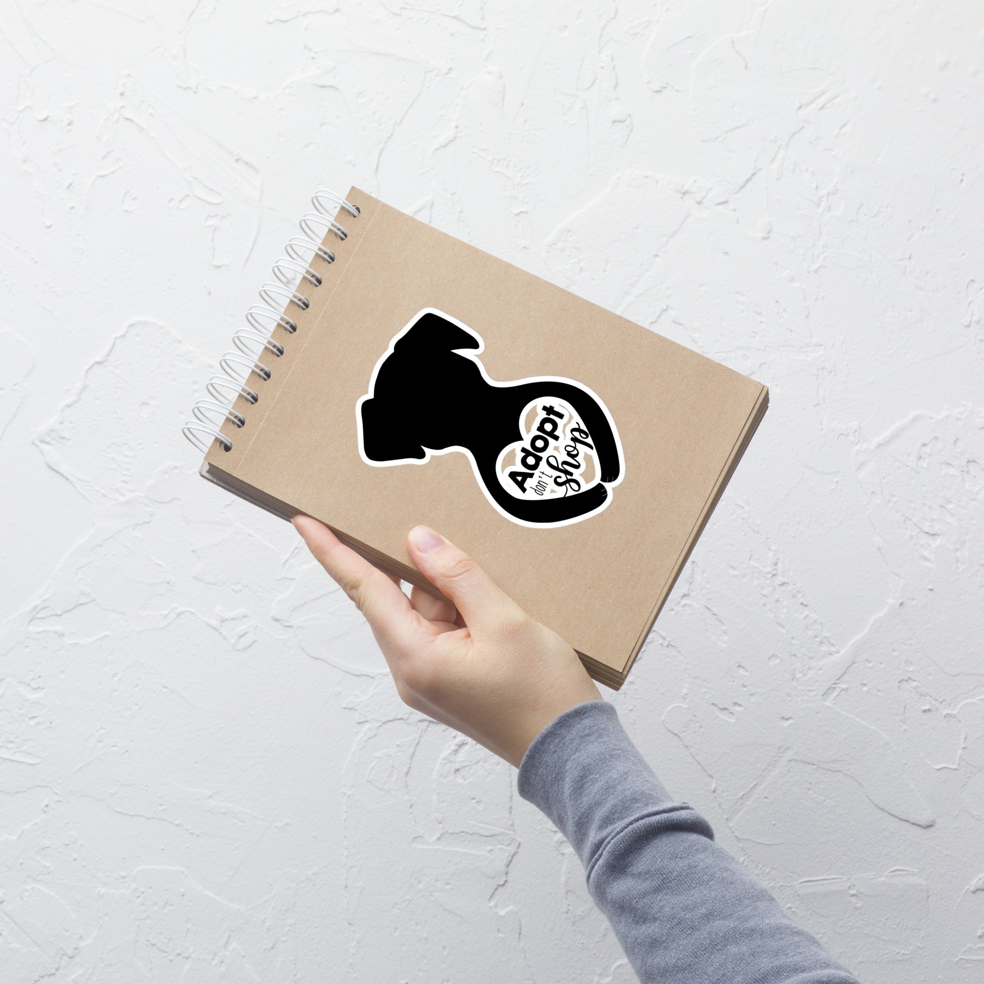 Adopt Don't Shop 5.5x5.5 Decorative Sticker