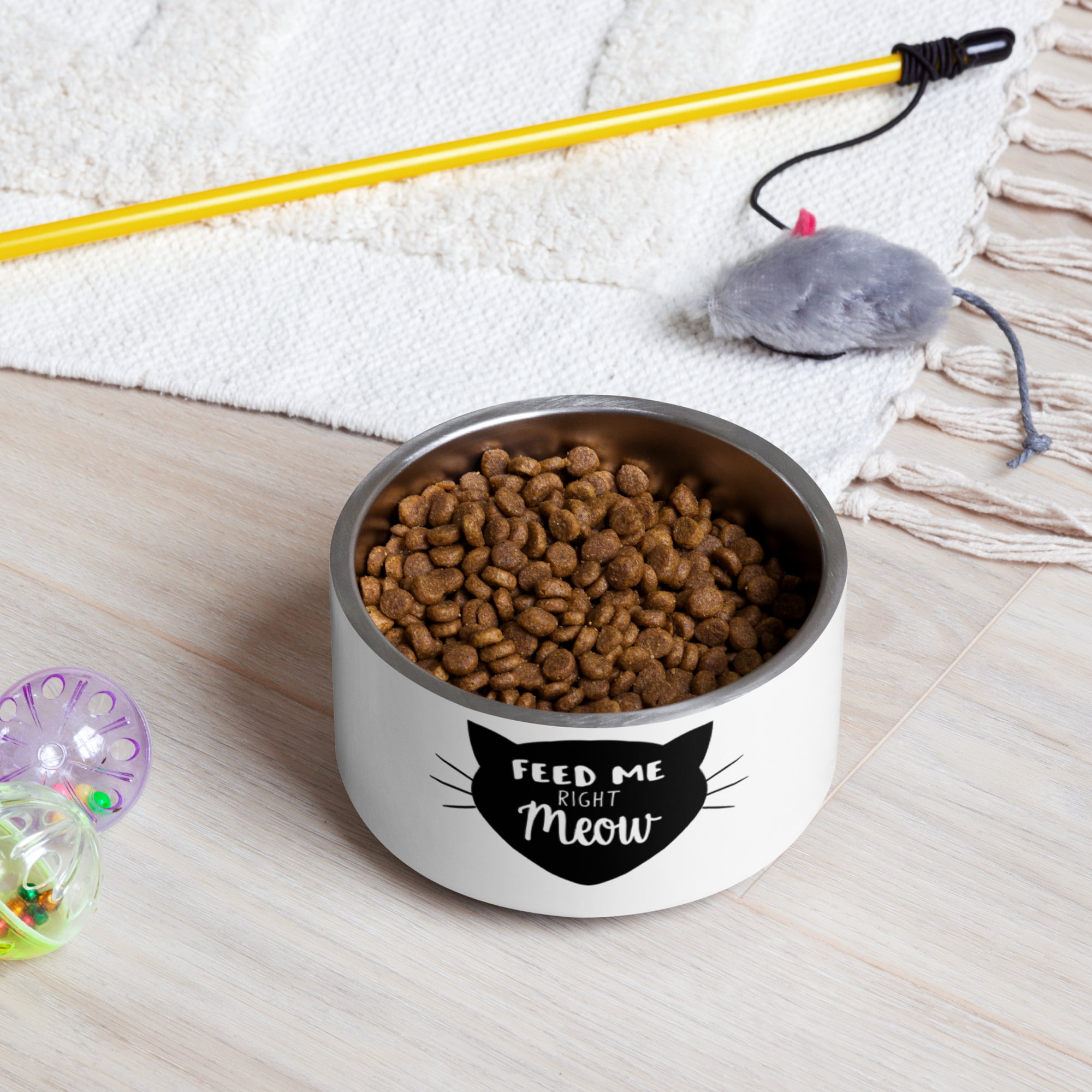 Feed Me Right Meow 18oz Pet Bowl