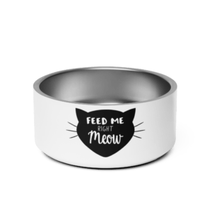 Feed Me Right Meow 32oz Pet Bowl