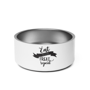 Eat Sleep Treat Repeat 32oz Pet Bowl