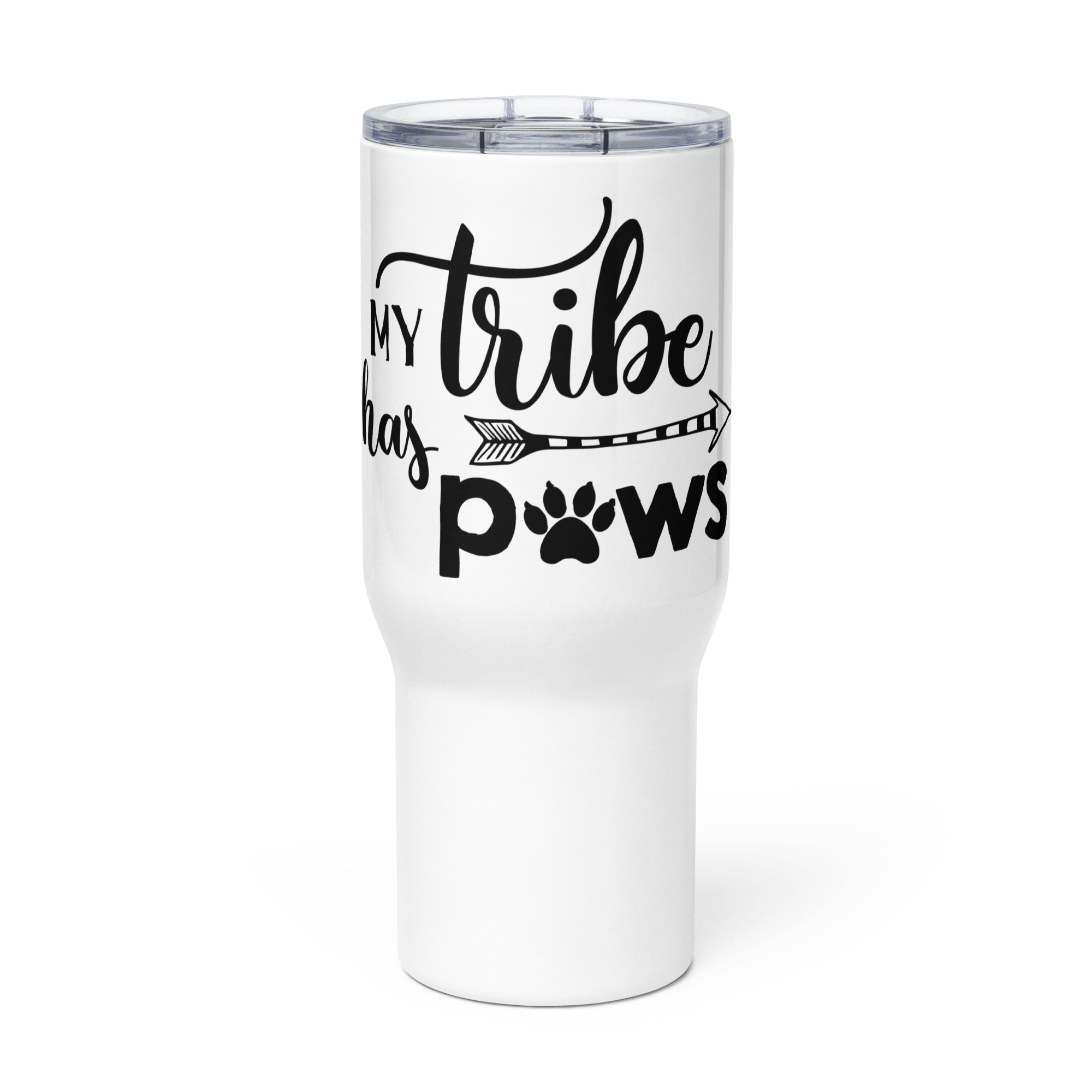 My Tribe Has Paws: Travel Mug with Handle
